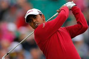 Lahiri's struggle continued and he posted 75 -- his worst score in three rounds. His 54-hole total stands at nine-over 222. Lahiri's struggle continued and he posted 75 -- his worst score in three rounds. His 54-hole total stands at nine-over 222.