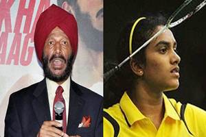 Hailing the girl from Andhra Pradesh is none other than the Flying Sikh aka Milkha Singh himself. (pti) Hailing the girl from Andhra Pradesh is none other than the Flying Sikh aka Milkha Singh himself. (pti)