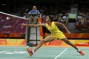 "By fighting relentlessly for the gold with commendable spirit, Sindhu stood as an inspiration for scores of Indian youth. We are proud that she's a Telugu girl," Chandrababu said in a statement. (Source: Reuters)