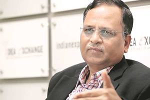 "I met Tarun Sagar Maharaj and talked about the controversy that arose two days ago. He said that he was not affected by it and that he has forgiven those who inadvertently did so," the Delhi minister said. (Express Photo) "I met Tarun Sagar Maharaj and talked about the controversy that arose two days ago. He said that he was not affected by it and that he has forgiven those who inadvertently did so," the Delhi minister said. (Express Photo)
