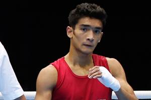 The 22-year-old, competing in his second Olympics, lost 0-3 in a one-sided contest in which he also ended up sustaining a cut above his left eye. (Reuters) The 22-year-old, competing in his second Olympics, lost 0-3 in a one-sided contest in which he also ended up sustaining a cut above his left eye. (Reuters)