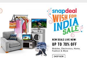 Snapdeal offers: ‘Wish for India’ sale puts up discounted smartphones, laptops LED TV to ACs