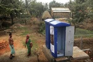 The government is far from meeting its sanitation target of building a toilet for every household by 2019, a green body today said and claimed its analysis shows that less than 8,000 toilets were constructed in 2015-16 against the target of over 2 lakhs in Prime Minister Narendra Modi's parliamentary constituency Varanasi. 