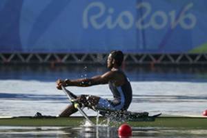 Dattu Bhokanal, who was among the few bright spots on the opening day of the competition, competed in the quarterfinals of the men’s single sculls event here at the Rio Olympics. Dattu Bhokanal, who was among the few bright spots on the opening day of the competition, competed in the quarterfinals of the men’s single sculls event here at the Rio Olympics.