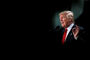 The remark sparked a backlash with many coming to Clinton's defence. Trump has called his Democratic rival 'Crooked Hillary' throughout the campaign and also made many personal attacks. (Reuters)