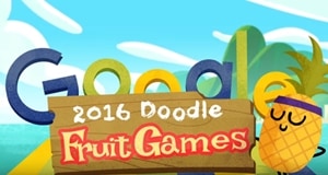 Google doodle gets fruity to celebrate Rio Olympics 2016