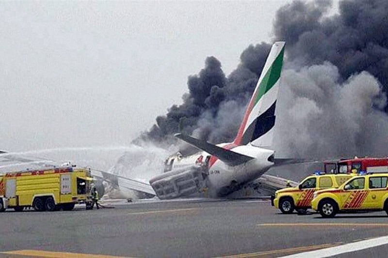 The Emirates plane was earlier forced into an emergency landing, and had 282 passengers and 18 crew, out of which there were 226 Indians. The flight EK521 reached Dubai from Trivandrum (Thiruvananthapuram). The plane had taken off from Thiruvananthapuram at 10.19 a.m. and was to land at 12.50 p.m. at Dubai, the airline said. "At this stage, we have no further information on what may have caused the accident. Our priority remains with the passengers and crew involved." (Photo: ANI)