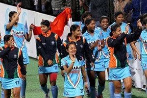 The Indian girls got off to a bright start in the match before losing the plot towards the end of the first quarter. (PTI) The Indian girls got off to a bright start in the match before losing the plot towards the end of the first quarter. (PTI)