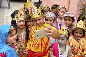 On the occasion of Janmashtami, Prime Minister Narendra Modi on Thursday greeted the nation. “Janmashtami greetings to all,” Prime Minister Modi tweeted (PTI)