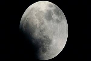 The moon was formed by a planetary object hitting the infant Earth some 4.5 billion years ago, say researchers who studied a layer of iron and other elements. (Reuters)
