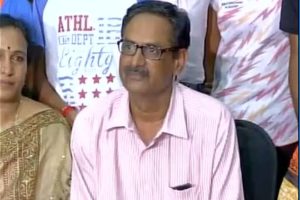 The parents, who were watching the live coverage of the match, broke down after their daughter won her semi-final game against Japan's Nozomi Okuhara 21-19, 21-10 to reach the Final of the women's singles event. (Source: ANI) The parents, who were watching the live coverage of the match, broke down after their daughter won her semi-final game against Japan's Nozomi Okuhara 21-19, 21-10 to reach the Final of the women's singles event. (Source: ANI)