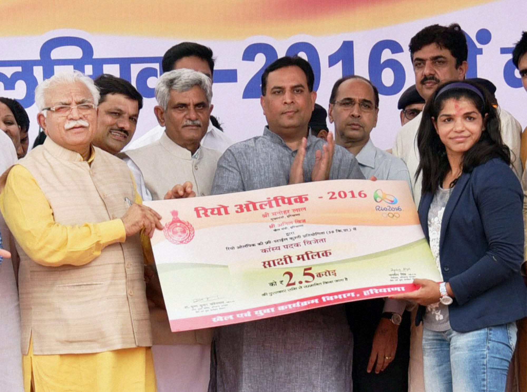 Sakshi malik, sakshi malik felicitation