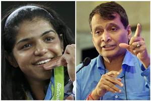 According to the announcement made earlier by Railway Minister Suresh Prabhu before the commencement of the Olympics, Sakshi will also be posted in the Zonal Railway of her choice. (Imge Source: Reuters/PTI)