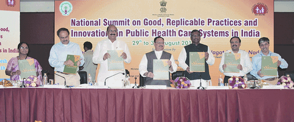 The Union Minister for Health & Family Welfare, JP Nadda releasing a book on Winds of Change, at the National Summit on Good, Replicable practices and innovations in public health care systems in India The Union Minister for Health & Family Welfare, JP Nadda releasing a book on Winds of Change, at the National Summit on Good, Replicable practices and innovations in public health care systems in India