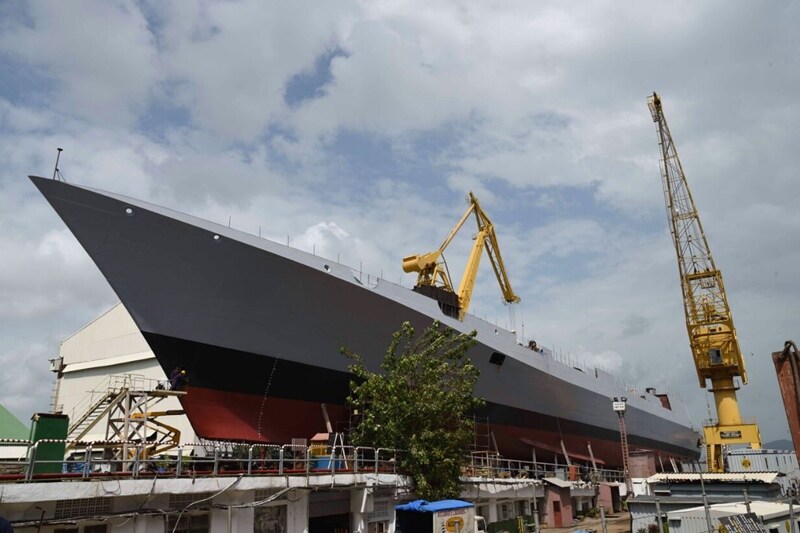 Mormugao, Mormugao launch, Mormugao Indian Navy, Mormugao warship, Mormugao photos, Mormugao missile destroyer, Mormugao MDL, Mormugao Make in India, Mormugao ship, Indian Navy ship, Indian Navy news, defence news