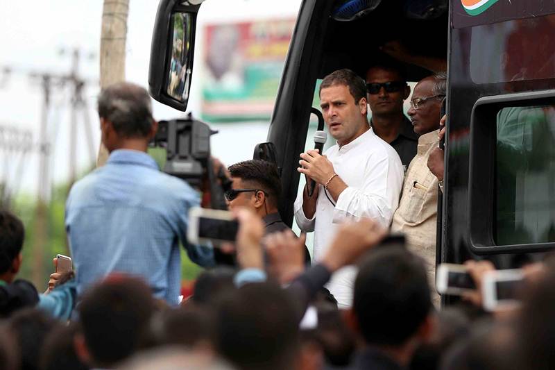 Rahul Gandhi, Rahul Gandhi shoe attack, show thrown at Rahul Gandhi, Rahul Gandhi attack, Rahul Gandhi yatra, Rahul Gandhi kisan yatra, Rahul Gandhi in Uttar Pradesh, Rahul Gandhi uttar pradesh rally, Rahul Gandhi rally, Rahul Gandhi speech, Rahul Gandhi news, India