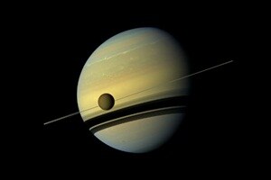 NASA's Cassini spacecraft has spotted a mysterious ice cloud over Saturn's largest moon, Titan, and its appearance challenges everything known about the moon's atmosphere.