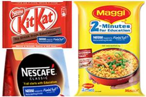 Maggi's famous tag line has changed from ‘2 minute noodles’ to ‘2 minutes for education’. Similarly, Kitkat has changed the tagline to 'No break from education' and Nescafe changed the tagline from ‘It all starts with a NESCAFE’ to ‘It all starts with education’.
