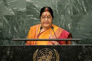 Sushma Swaraj's directive to the Embassy came after one Sarita Takru, a resident of Karnal, appealed to the External Affairs Minister on twitter to give visa to her US-based son Abhai Kaul so he can attend his father's creamation. (AP)