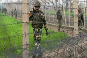 "Two BSF troopers suffered bullet injuries along with a woman resident in an unprovoked firing in RS Pura Sector by Pakistani troopers. One of our troopers was killed in the attack," BSF Spokesperson Subhendu Bhardwaj told IANS. (PTI)