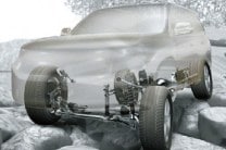 Toyota Electronic Modulated Suspension and Kinetic Dynamic Suspension System work in sync to keep the vehicle stable over all terrains