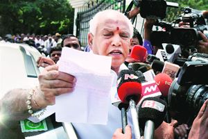 Yeddyurappa, his two sons B Y Raghavendra and B Y Vijayendra, his son-in-law R N Sohan Kumar, and nine others — including top officials of private steel manufacturer JSW Steel — were acquitted of all charges in the case by principal CBI judge R B Dharmagoudar.