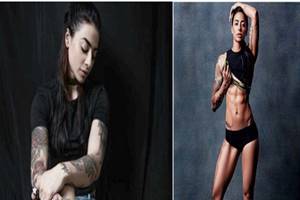 She is known for her differnet accent and tattoos. (Photos: The Indian Express)