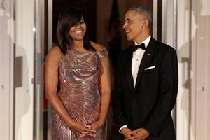 The final gala meant everything was big or bigger, from the personality of the guest chef (Mario Batali) who collaborated on the menu to the size of the white tent (huge) on the South Lawn where the soiree was held, to the guest list (nearly 400 people). (Reuters)