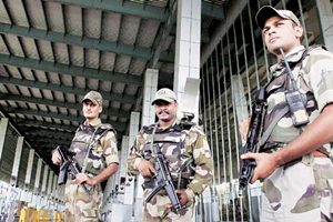 Civil airports in western states and important ones like those in Delhi, Hyderabad and Bengaluru have been put on high alert tackle any attack or sabotage as part of the heightened security arrangements following the Army's cross-LoC surgical strikes on September 29. (PTI) Civil airports in western states and important ones like those in Delhi, Hyderabad and Bengaluru have been put on high alert tackle any attack or sabotage as part of the heightened security arrangements following the Army's cross-LoC surgical strikes on September 29. (PTI)