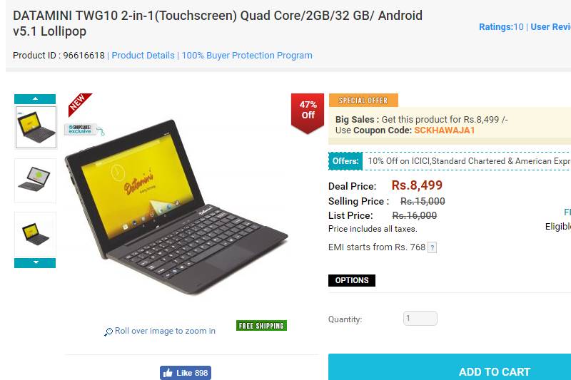 ShopClues, ShopClues sale, ShopClues Diwali sale, ShopClues Diwali sale Day 1, ShopClues Lowest Price Online Challenge, ShopClues best deals on offer, ShopClues offers, Lenovo Ideapad, Lenovo Ideapad price, Sony 32 inch Bravia LED TV, Sony 32 inch Bravia LED TV price, DATAMINI TWG10 price on shopclues, Shopclues Best Price Challenge