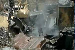 Three persons were killed and several others were feared to be trapped after a massive fire broke out in an illegal gas cylinder godown at Tangra area of Kolkata. (ANI) Three persons were killed and several others were feared to be trapped after a massive fire broke out in an illegal gas cylinder godown at Tangra area of Kolkata. (ANI)