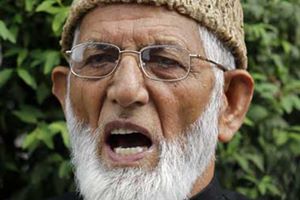 The arrest came ahead of the senior Geelani's scheduled "address to the nation" over telephone on Saturday afternoon. The address could not take place due to the jammers placed by the state authorities around the Hyderpora residence. (Reuters)