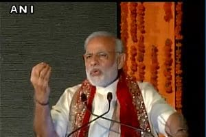 PM Narendra Modi said that the entire world has been looking at a photo of a Syrian girl in total fixation. He added, "We have seen what terrorism has done to Syria. The situation there brings tears to one's eyes. It shows that there is no guarantee for the safety of humanity without ending terrorism." (ANI)