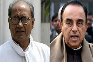 subramanian swamy, digvijaya singh, swamy digvijay, simi, digvijaya singh simi, subramanian swamy simi, congress, bjp