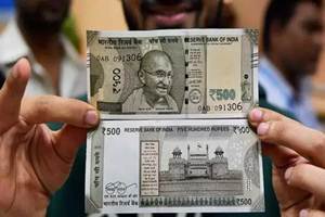 The latest calculation, based on capacities of the currency printing presses, shows that replenishment would take around six months. (PTI) The latest calculation, based on capacities of the currency printing presses, shows that replenishment would take around six months. (PTI)