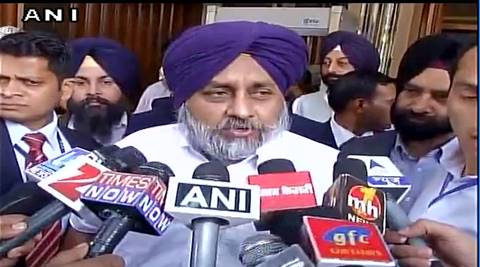 Punjab Deputy Chief Minister Sukhbir Singh Badal. (ANI)