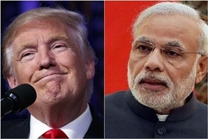 US Presidential-elect Donald Trump (L) and Prime Minister Narendra Modi (R). (File Photo)