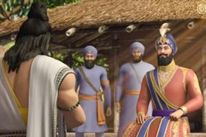 Narrated in a non-linear fashion, the film reveals, how after the death of his sons, Guru Gobind Singh meets an ascetic named Madho Das and takes him as his disciple, in a monastery at Nanded, on the banks of river Godavari. (Video grab)