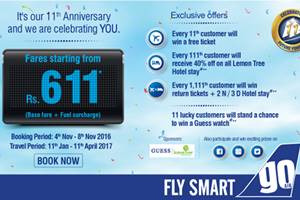 GoAir celebrates its 11th anniversary, offers fares starting from Rs 611
