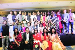 Winners of the Ramnath Goenka Excellence in Journalism awards, 2015, with Prime Minister Narendra Modi in New Delhi. Winners of the Ramnath Goenka Excellence in Journalism awards, 2015, with Prime Minister Narendra Modi in New Delhi.