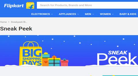Flipkart is lanching the three-day sale between December 18 to 21 offering thousands of electronic, home decor, fashion and beauty products. (Website) Flipkart is lanching the three-day sale between December 18 to 21 offering thousands of electronic, home decor, fashion and beauty products. (Website)