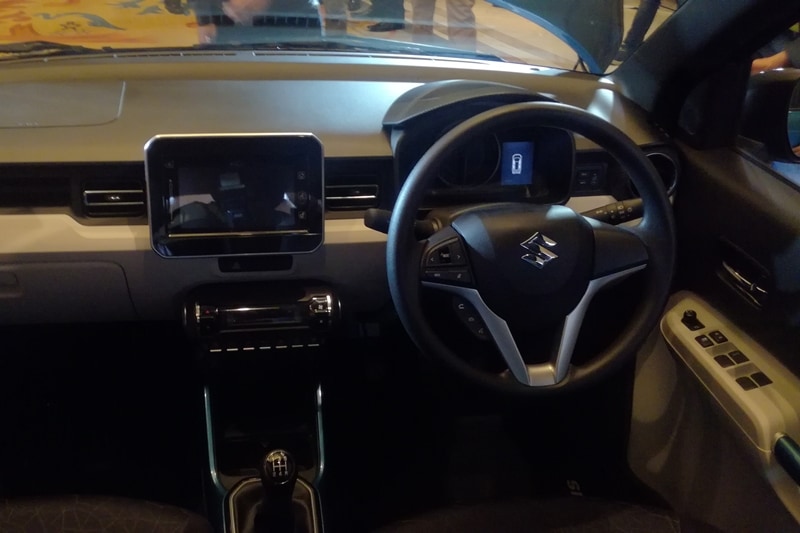 The interior of the Maruti Suzuki Ignis will have dual tone dash board colour them with dark upholstery for the seats. Like the exterior customisation options, the company is offering customisation of the exterior colour on select components inside the car like the centre console, portion of the dashboard door handles etc. The top end variant will also get steering mounted audio and phone controls to operate the 7-inch touchscreen infotainment system