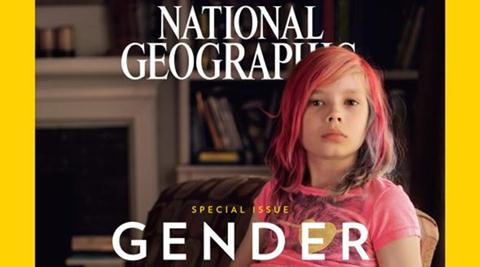 Avery Jackson, the transgender girl on the cover page has been living as an "openly transgender girl" since she was aged 5. (National Geographic website)