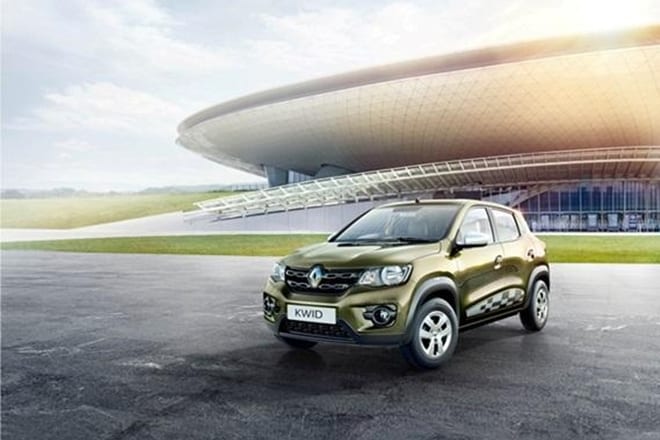The Renault Kwid is offered with an AMT only in the 1.0 litre petrol engine powered variant
