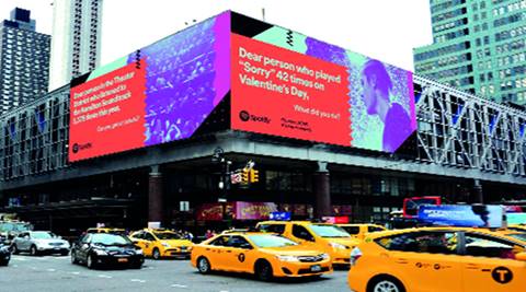 Music streaming portal Spotify kicks off its largest ever global OOH campaign