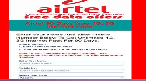 airtel internet, airtel 4g, airtel 3g, airtel free internet, airtel interneyt packls, airtel free 4g, airtekl free 3g, airtel unlimited internet