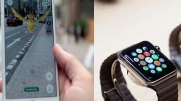 The Apple Watch version will let you discover nearby Pokemon and collect special items, such as potions, from nearby ''PokeStops.'' (File Photo)