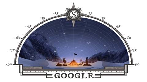google doodle, south pole, first expedition to the south pole, Roald Amundsen, Roald Amundsen south pole, Roald Amundsen google, Roald Amundsen google doodle, south pole google, south pole google doodle, south pole first, south pole expedition, south pole news, google news, google doodle news