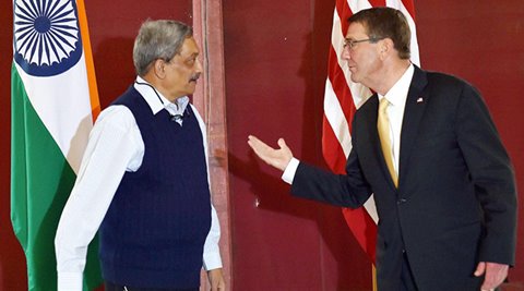 Manohar Parrikar, Ashton Carter, Defence Partner, Defence Trade and Technology Initiative, US defence partner Manohar Parrikar, Ashton Carter, Defence Partner, Defence Trade and Technology Initiative, US defence partner