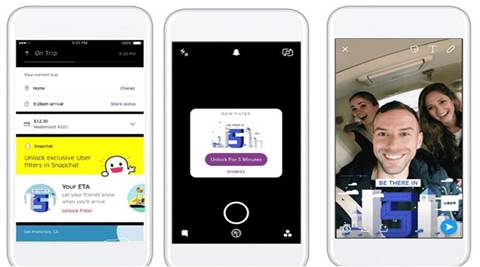 snapchat, uber, uber snapchat, uber snapchat integration, snap uber, uber filters, snap filters, snapchat filters, uber cab, uber taxi, snapchat news, uber news, uber where to